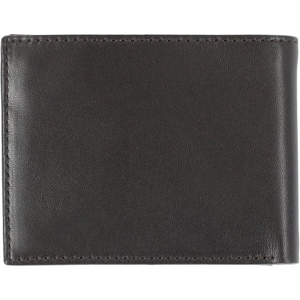 🆕Steve Madden Mens Slim Leather Wallet with Extra Capacity Attached Flip Pocket
